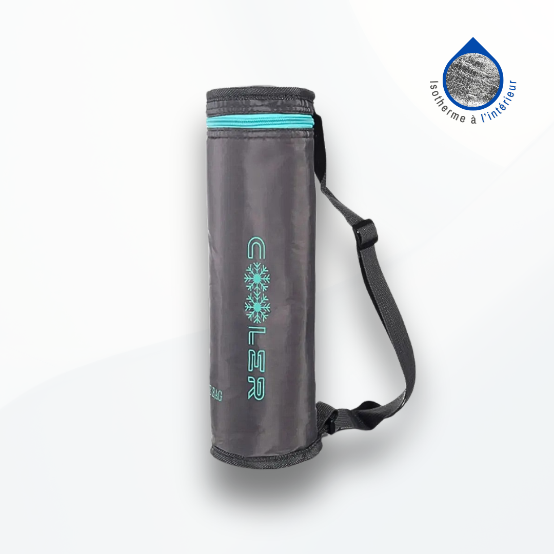 Sac Réfrigérant Bouteille Isotherme - Gris Glacial