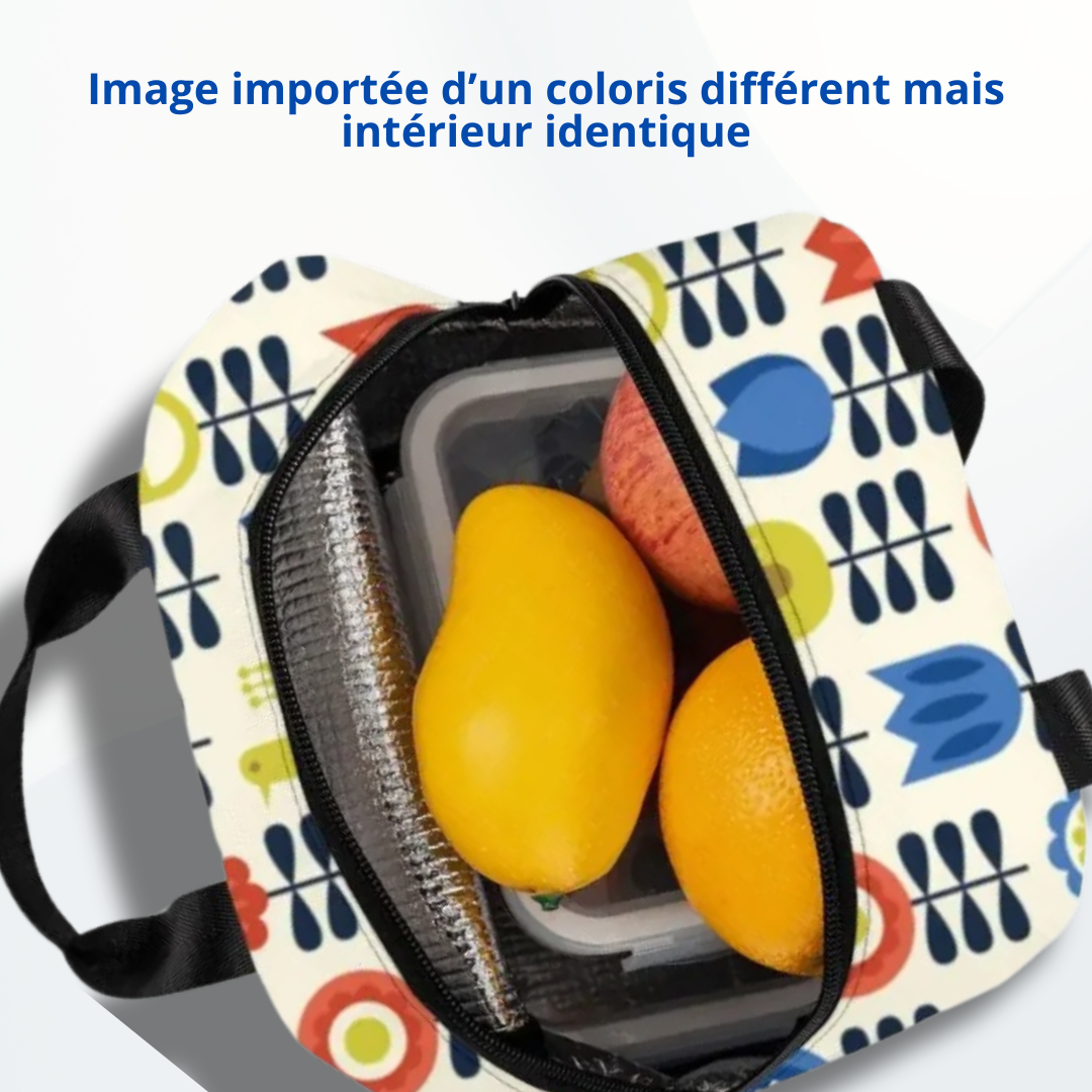 Petit Sac Isotherme Repas Fleuri