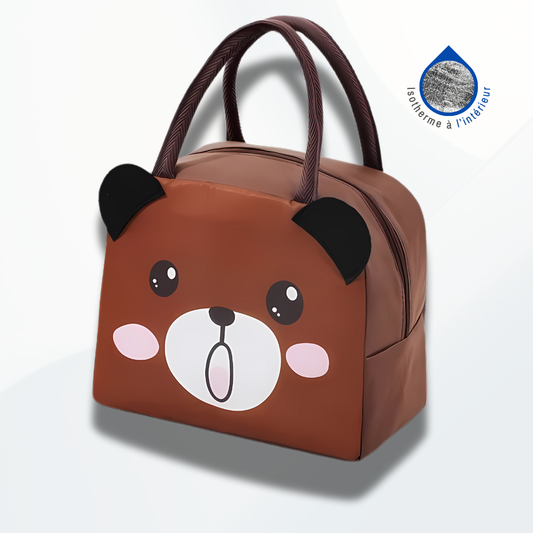 Sac Isotherme Enfant Ours Marron