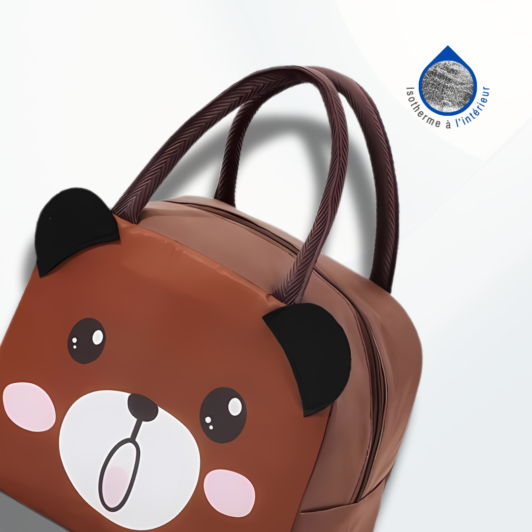 Sac Isotherme Enfant Ours Marron